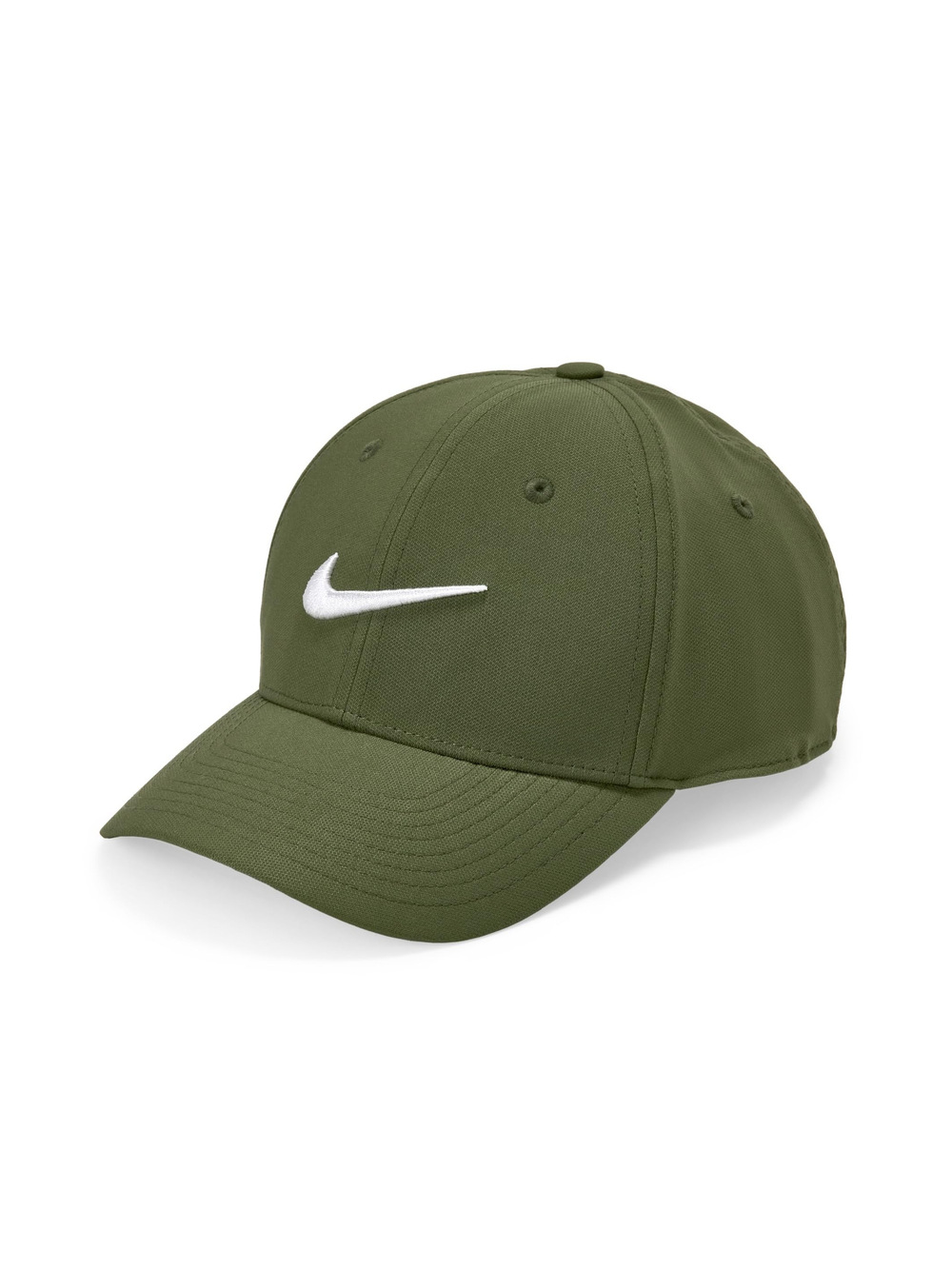 Unisex Adult Dri-Fit Club Structured Swoosh | Medium Olive, White | Size L-XL